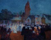 unknow artist Procession at Nenvic France oil painting artist